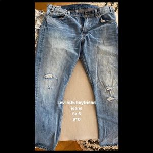 Levi 505 boyfriend jeans